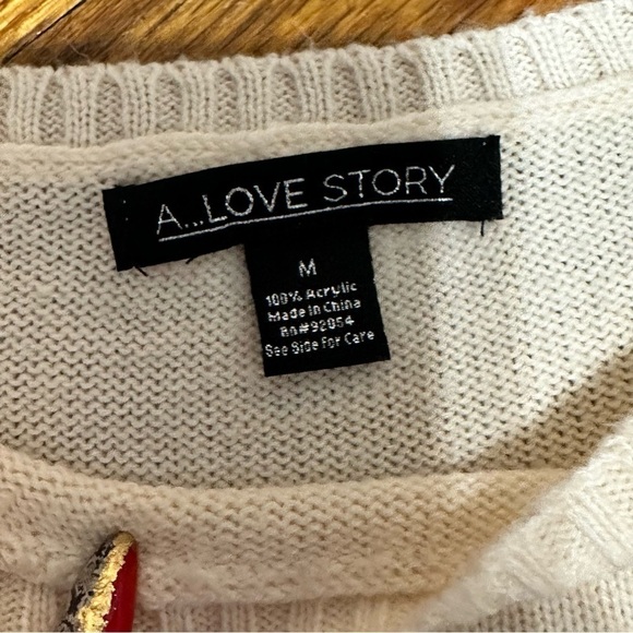 A Love Story knitted medium sweater - Picture 3 of 6